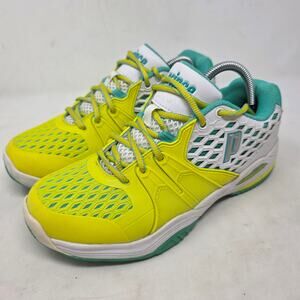 Prince Womens Yellow Green Tennis Shoes Size 7.5 Athletic Court Sneakers